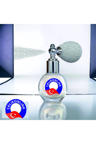ÇELİKONLİNE Beyaz&Silver Glitter Toz Sprey, Yüz Ve Vucut Simi Işıltılı