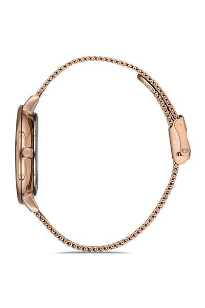 Daniel Klein Copper Color Women's Wristwatch Wicker Cord Dk.1.12809.4