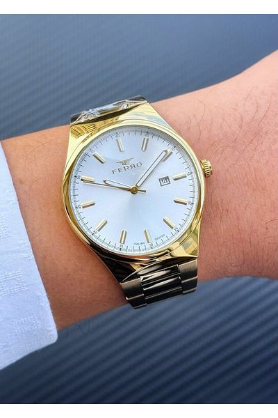FERRO Asw123-I1894Fr Steel Cord Men's Wristwatch
