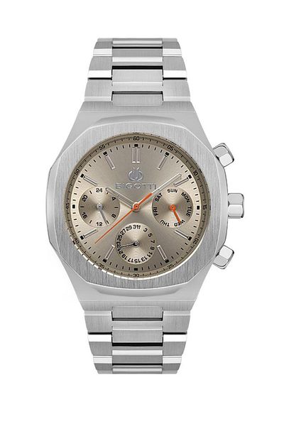 Bigotti Bg.1.10548-1 All Functions Active Steel Cord Metallic Color Men's Wristwatch