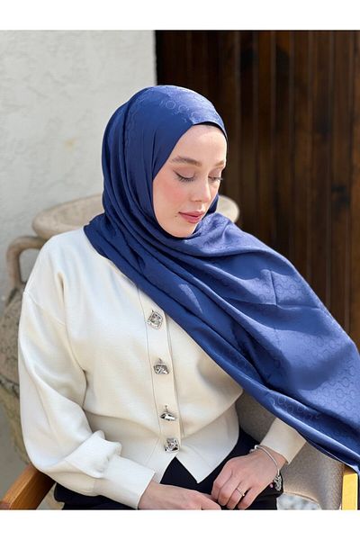 Modakaşmir Silky Jacquard Series Hale Pattern Shawl