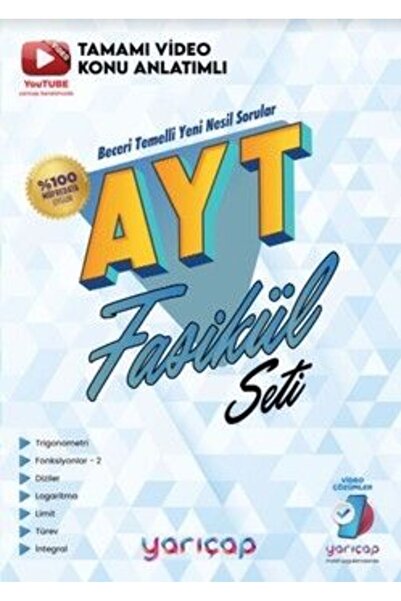Yarıçap Yayınları YarıÇap Yayınları AYT Matematik Fasikül Seti