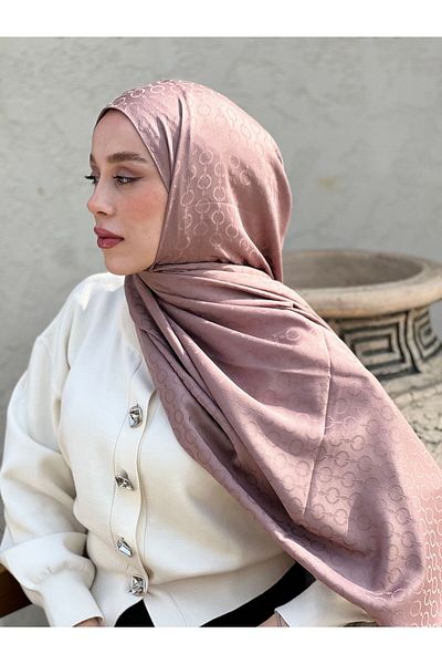 Modakaşmir Silky Jacquard Series Hale Pattern Shawl