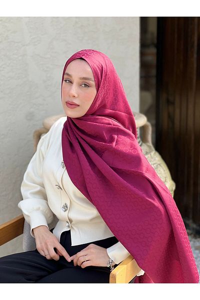 Modakaşmir Şal cu model Hale din seria Jacquard mătăsos