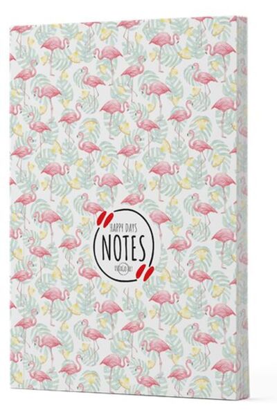 TREND Flamingo 3 - Lined Notebook with Side Painting