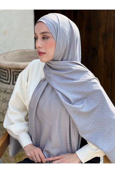 Modakaşmir Silky Jacquard Series Hale Pattern Shawl