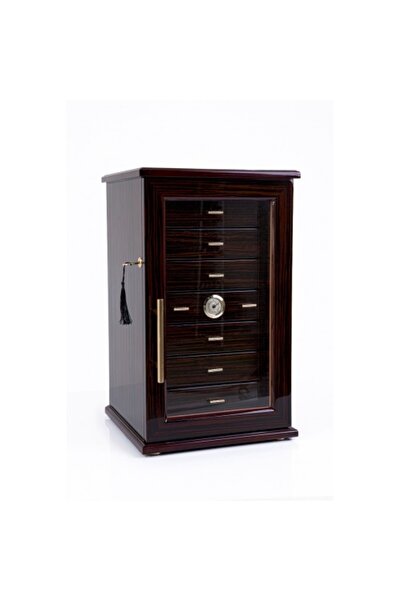 Parmida Kahverengi 7 Raflı Humidor Puro Kutusu PHUM0185