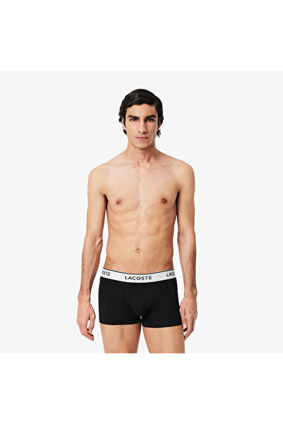 Lacoste Erkek 3'lü Siyah Boxer