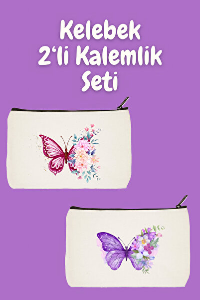 designedfy Kelebek 2-dijelni set šminke Torba Advantage, držač za olovke, Nov...