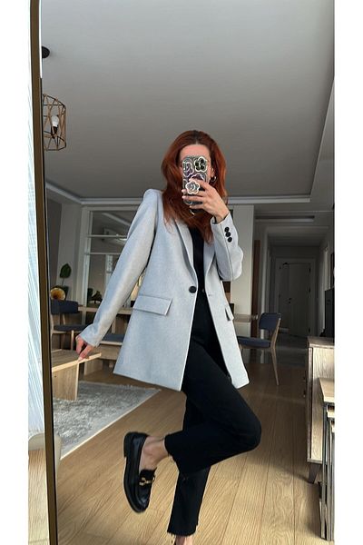 Lavanta Tekstil Μπουφάν Blazer με επένδυση από μαλλί εφέ