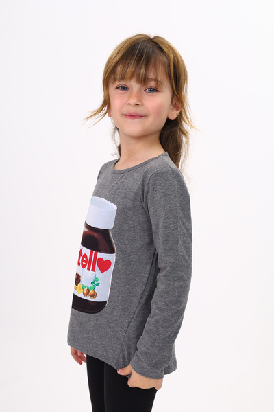 Toontoy Girl's Nutella Printed T-Shirt