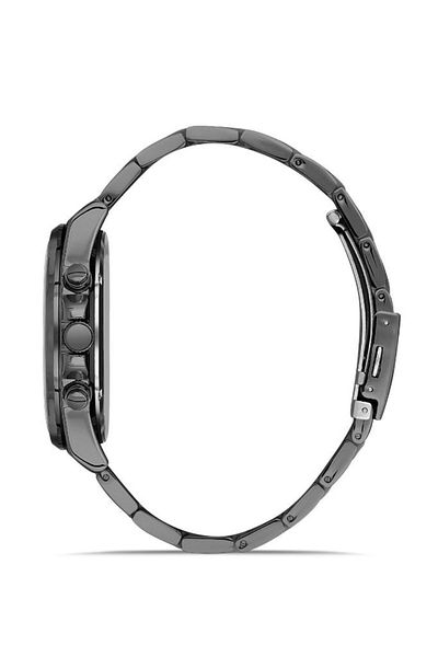 Bigotti 5 Atm Water Resistant Active Functions Smoked Men's Wristwatch with Steel Cord