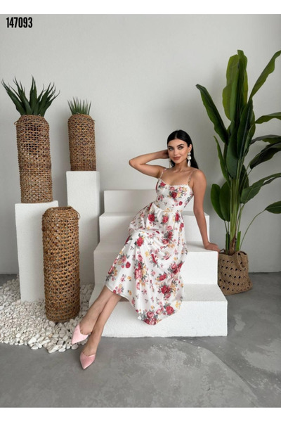 JANES Floral Print Midi Dress - Stylish Dress for Women