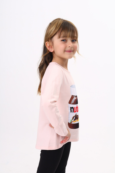 Toontoy Girl's Nutella Printed T-Shirt