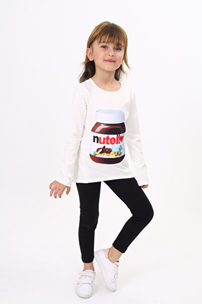 Toontoy Girl's Nutella Printed T-Shirt