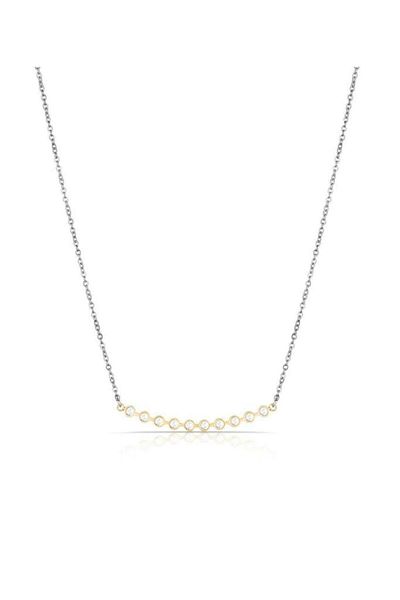 Daniel Klein Dkj.3.4027.2 Rhinestone Design Metal-Gold Women's Necklace
