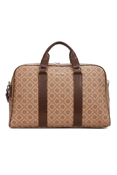 Fossil 2002 Vegan Leather Suitcase Hand Valise Suitcase Holiday Travel Hospital Bag Printed Mink