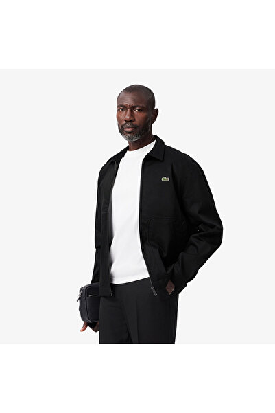 Lacoste Erkek Gömlek Yaka Siyah Mont