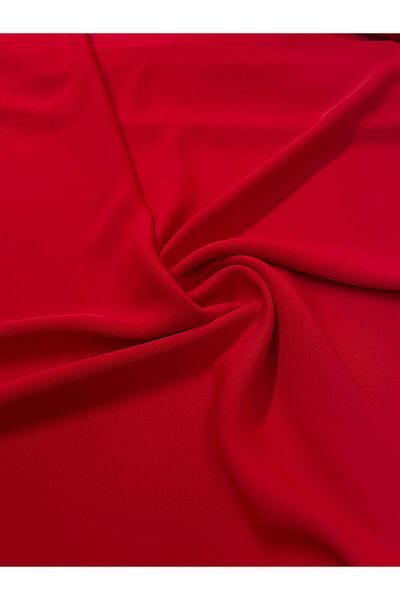 Kumaş sever Red Adriana Crepe Georgette Crepe Fabric Double En Dress Skirt Blouse Vs