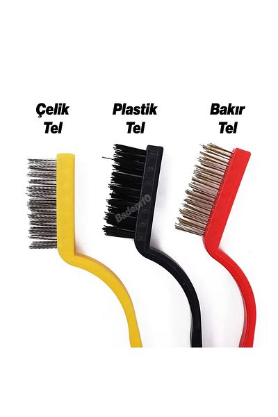NUBLADO Set of 3 Kitchen Cleaning Wire Brush Set Plastic Multi-Purpose Cleaning Brush Dirt Rust Lime Grill.
