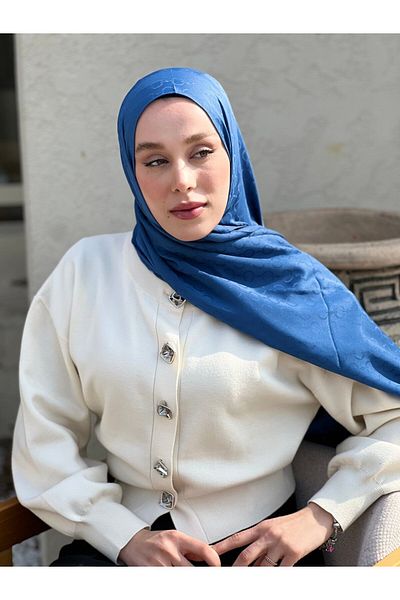 Modakaşmir Silky Jacquard Series Hale Pattern Shawl