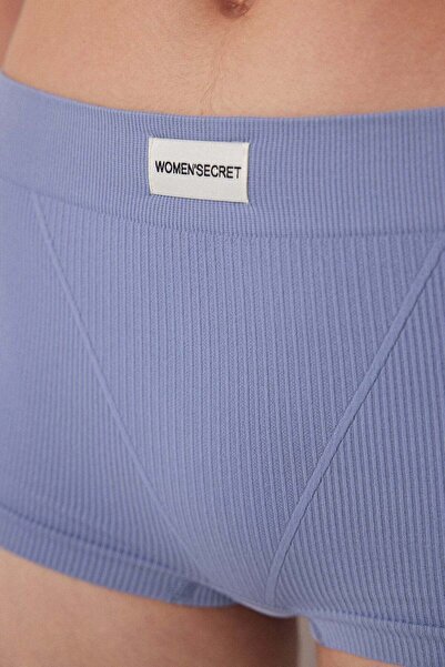 Women'secret Blue seamless ribbed culottes