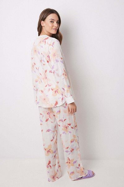 Women'secret Long viscose flower shirt pajamas