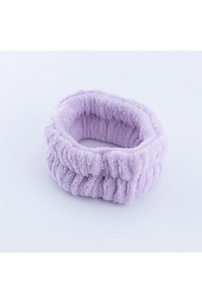 Bimotif Lilac Plush Makeup and Bath Hair Band