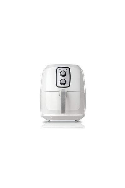 ALSAIF Electric Air Healthy Fryer With Timer To Fry, Bake, Grill, Roast Or Reheat, 1800w, White