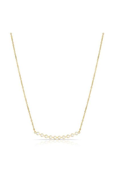 Daniel Klein Dkj.3.4027.3 Gold Women's Necklace with Stone Detail
