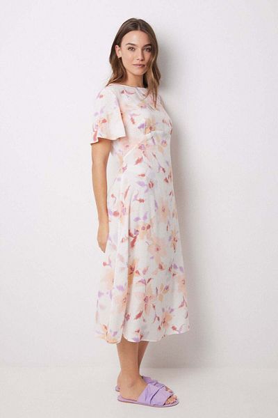 Women'secret Viscose allover floral midi dress