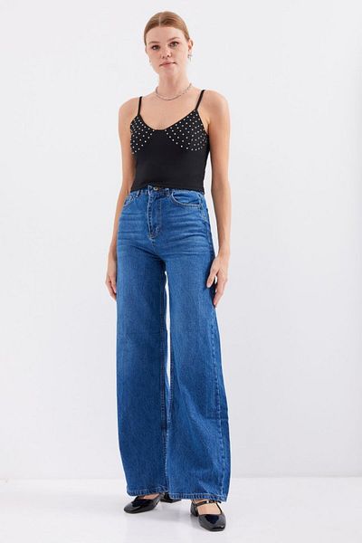 Kokosh moda 918 Crop Top με λουράκι - Μαύρο
