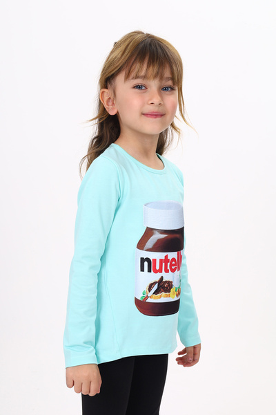 Toontoy Girl's Nutella Printed T-Shirt