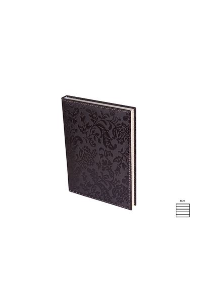 2K الكاكي 17x24 سم. دفتر ملاحظات مخطط بنمط باريس الجديد S. بغطاء جلدي