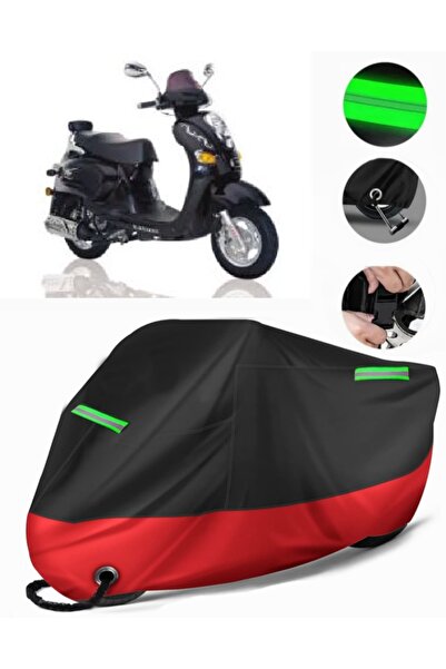 MotoEN Kanuni Classic 125 Compatible Premium Motorcycle Tarpaulin (Lock Compa...