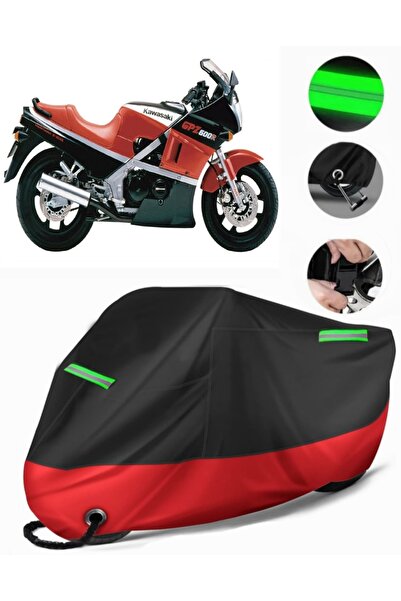 MotoEN غطاء دراجة نارية ممتاز متوافق مع Kawasaki GPZ 600 R (متوافق مع القفل) ...