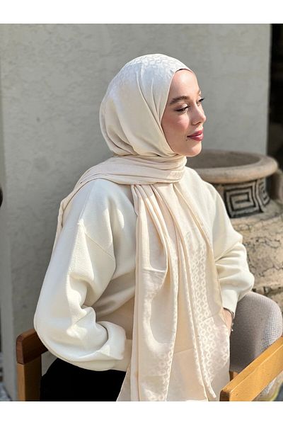Modakaşmir شال حريري من سلسلة جاكار بنمط لين