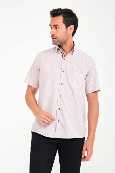 Fitmens Classic Short Sleeve Neon Floral Armure Gift Boxed Men's Shirt Fs-001...