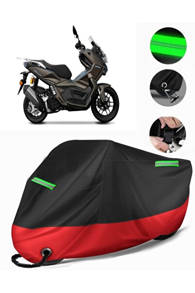 MotoEN Yuki Adventure 150 Compatible Premium Motorcycle Tarpaulin (Lock Compa...