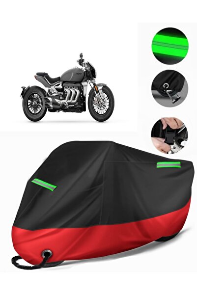 MotoEN Triumph Rocket 3 R Compatible Premium Motorcycle Tarpaulin (Lock Compa...