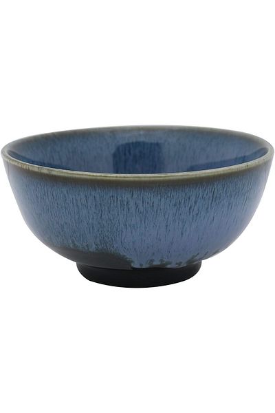 Trust Pro Porcelain Round Deep Soup/Salad/Cereal Bowl Trending Blue/Black Colour 6 Inch / 15.24 cm (
