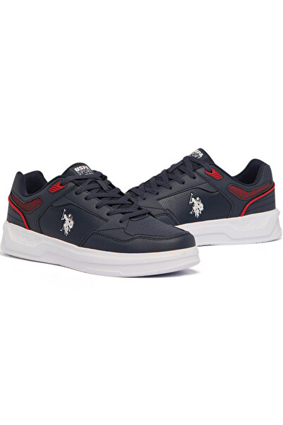 U.S. Polo Assn. Men's Navy Low-Top Sneakers - Lightweight Lace-Up Design, Comfortable for Everyday Outfits