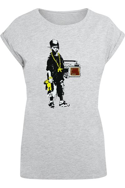 Merchcode Damen Brandalised - Junge mit Teddy T-Shirt