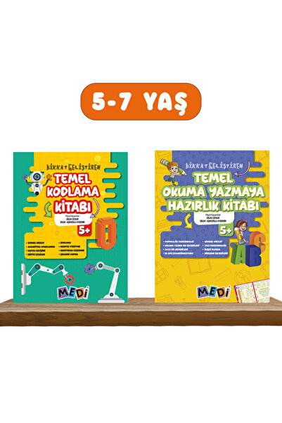 medi Dikkat Geliştiren Temel Okuma Yazmaya Hazırlık Kitabı- Temel Kodlama Kit...