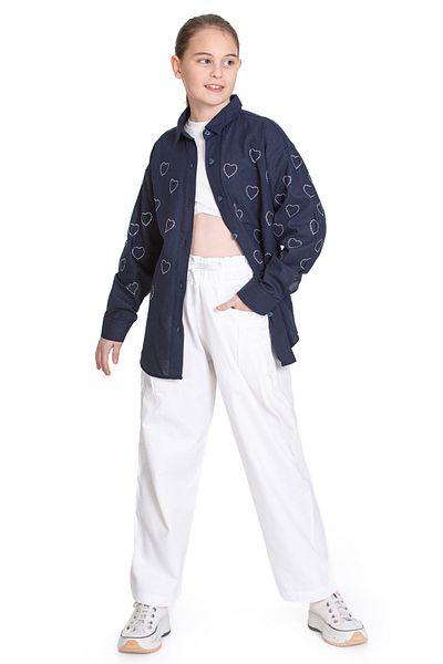 Pi Pengai Girl's 2-Piece Top and Bottom Set (Pants+Shirt) P1095