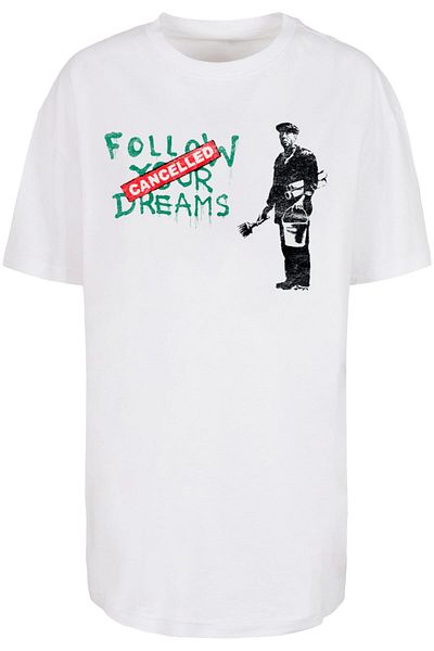 Merchcode Damen Brandalised - Übergroßes Boyfriend-T-Shirt „Follow Your Dreams“