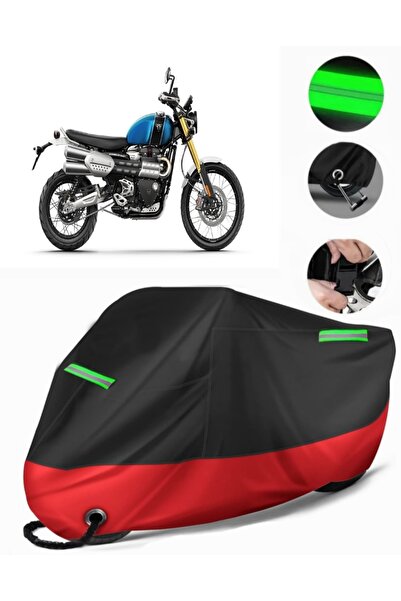 MotoEN Triumph Scrambler 1200 Xe Compatible Premium Motorcycle Tarpaulin (Loc...