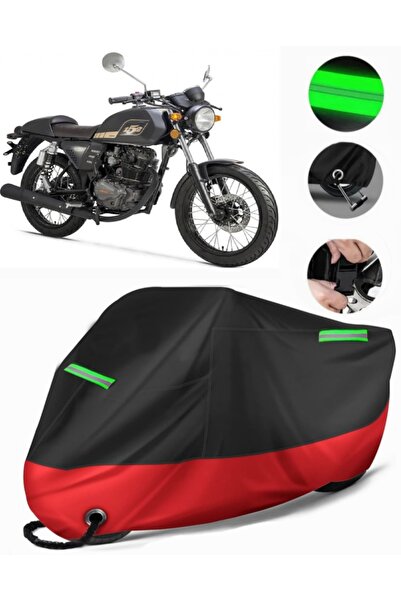 MotoEN Rks Cafe 152 Compatible Premium Motorcycle Tarpaulin (Lock Compatible)...