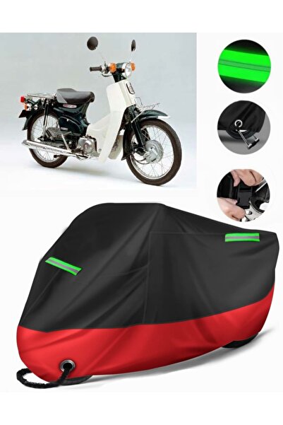 MotoEN Honda C90 Super Cub Compatible Premium Motorcycle Tarpaulin (Lock Comp...