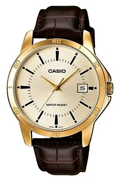 Casio Guaranteed Men's Women's Wristwatch with Gray Cord and Brown Color
